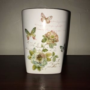 Avanti Butterfly Garden Wastebasket